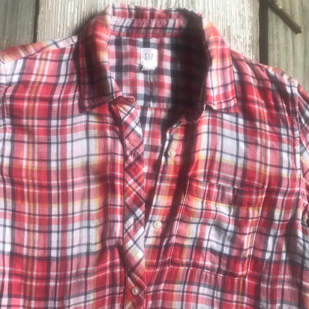 Gap Flannel Top - image 2